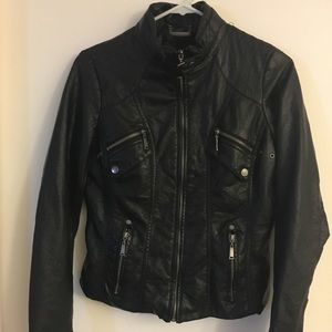Faux leather biker jacket (juniors medium)